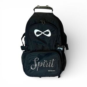 Nfinity Cheer Black Full Size Backpack Cheerleading